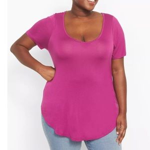 Lane Bryant v-neck tee